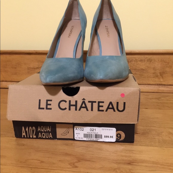 High heeded pumps. Colour Aqua. - Picture 5 of 6